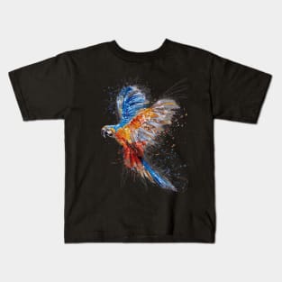 Parrot Watercolor Painting Kids T-Shirt